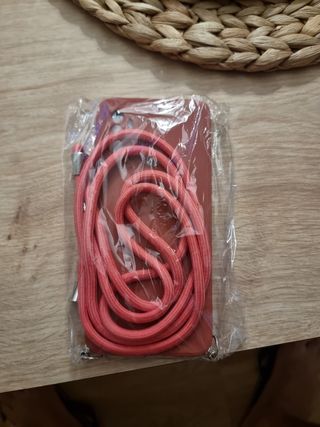 NUOVA custodia con cordino in corallo Oppo A53s