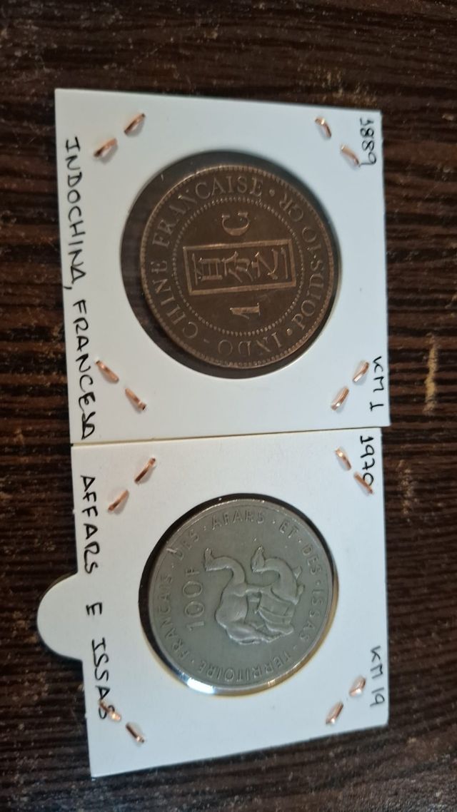 Monedas Afars e Issas e Indochina Francesa