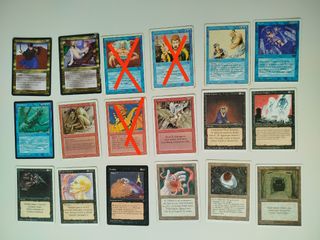 Lote 15 Cartas mtg Magic Old School 93-94