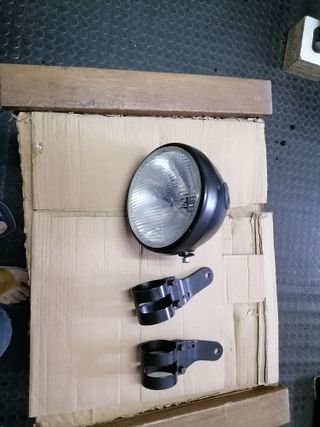Faro delantero moto estilo Cafe Racer