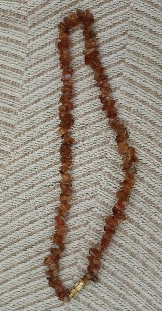 Gargantilla piedras ámbar