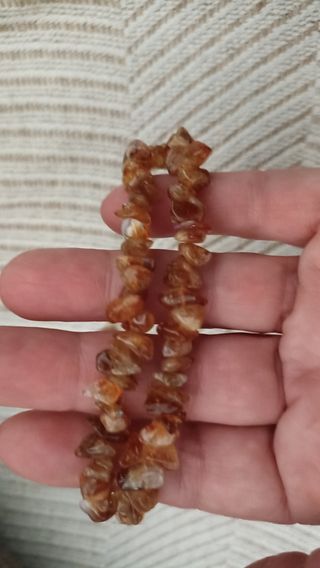 Gargantilla piedras ámbar