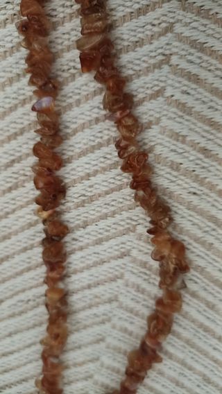 Gargantilla piedras ámbar