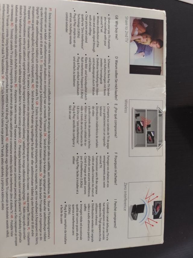 ONE FOR ALL - Transmisor TV inalámbrico