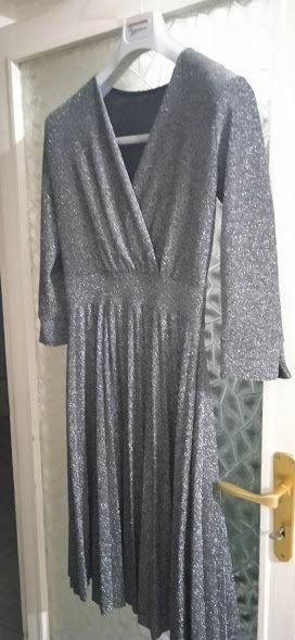 Vestito elegante nero glitter