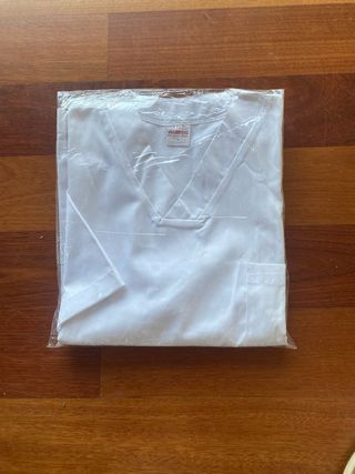 Casaca blanca sanitaria T54. Nueva
