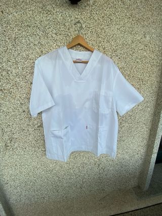 Casaca blanca sanitaria T54. Nueva