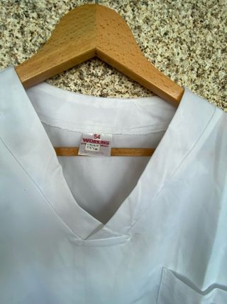 Casaca blanca sanitaria T54. Nueva