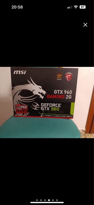 Gráfica MSI GeForce GTX 960 Gaming 2G