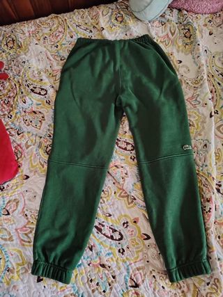 Pantalón  chándal Lacoste - Talla M - Verde