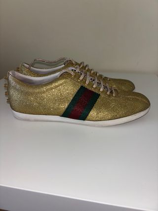 Zapatillas Gucci Bambi Dorada