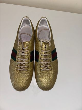 Zapatillas Gucci Bambi Dorada