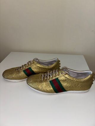 Zapatillas Gucci Bambi Dorada