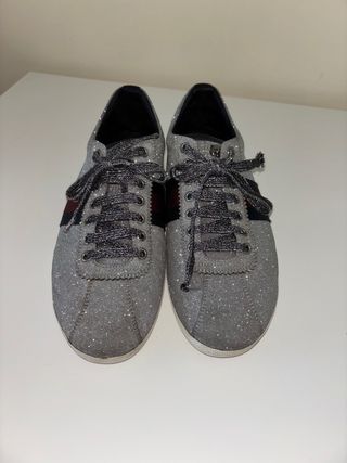 Zapatillas Gucci Bambi Plateada