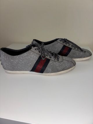 Zapatillas Gucci Bambi Plateada