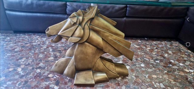 Mesa centro cristal - Caballo