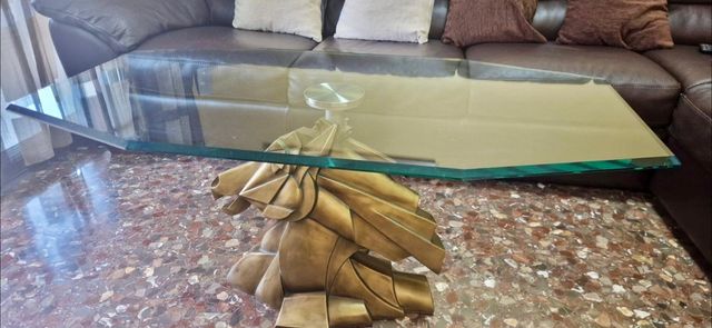 Mesa centro cristal - Caballo