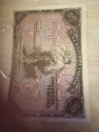 Billete 50 Peseta España 1906