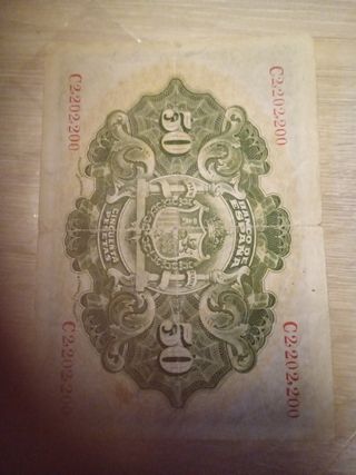 Billete 50 Peseta España 1906