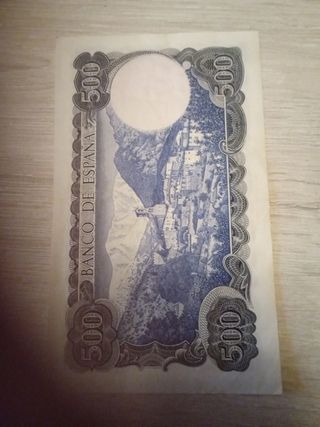 Billete 500 pesetas España 1971