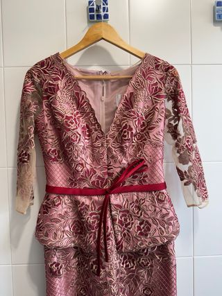Vestido Madrina Valerio Luna - Rojo Dorado