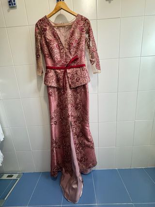 Vestido Madrina Valerio Luna - Rojo Dorado