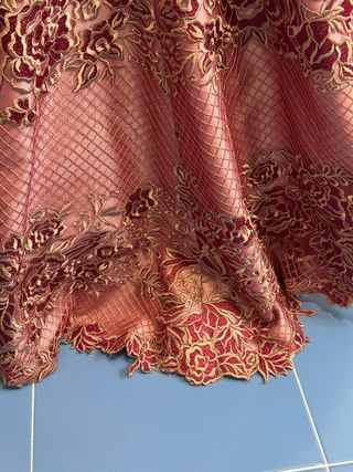 Vestido Madrina Valerio Luna - Rojo Dorado