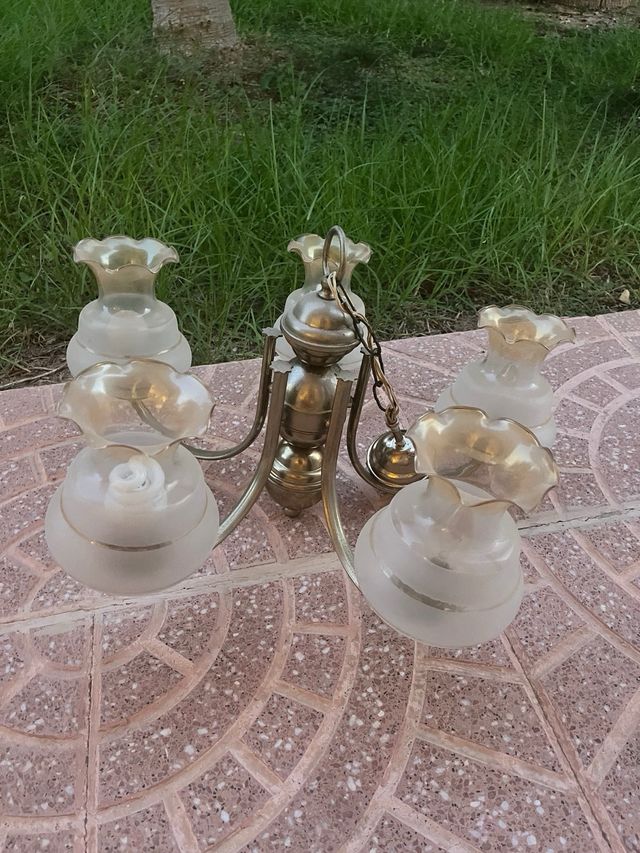 Lampara vintage 5 brazos