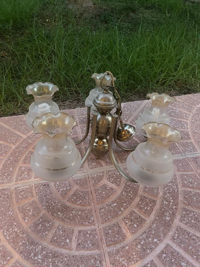 Lampara vintage 5 brazos