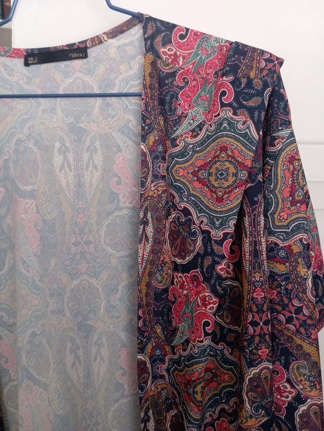 Chaqueta Sfera multicolor con flecos - Talla S