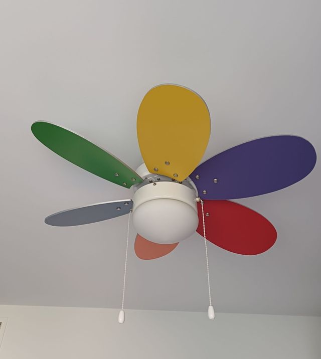 Lampara ventilador multicolor 75cm
