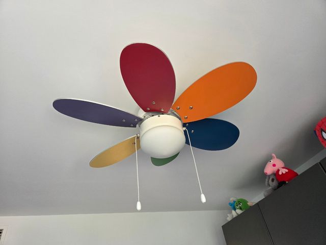 Lampara ventilador multicolor 75cm