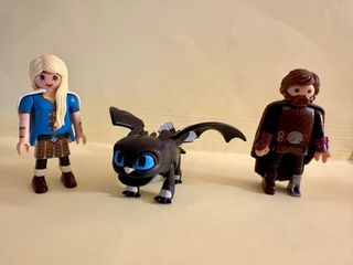 Playmobil Astrid Hipo como entrenar a tu Dragon