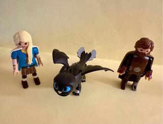 Playmobil Astrid Hipo como entrenar a tu Dragon