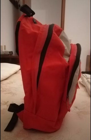 Zaino Arena arancione 3 tasche classico scuola 
