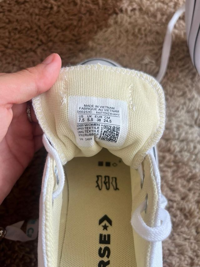 Converse blancas plataforma
