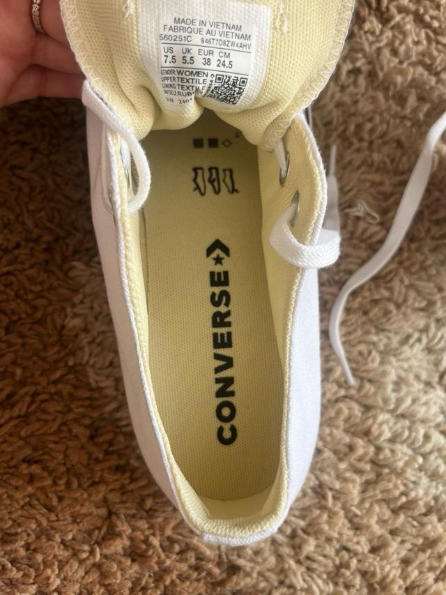 Converse blancas plataforma
