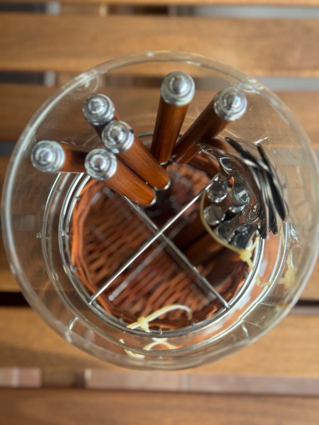 Cubertería 12 piezas - Madera y metal