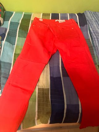 Pantalones Rojo - Talla XL Tommy Hilfiger original