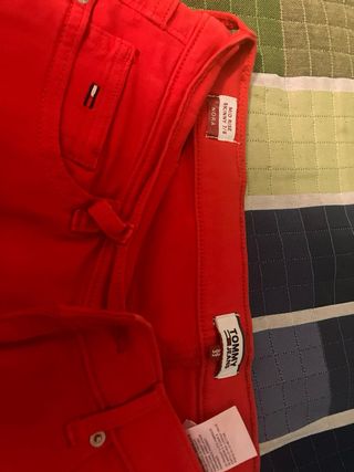 Pantalones Rojo - Talla XL Tommy Hilfiger original