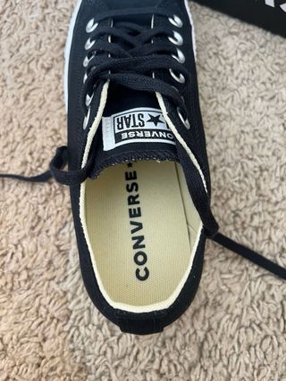 Converse negras plataforma