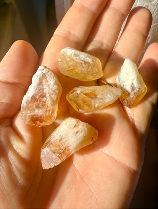 5 Cristais Citrino Naturais