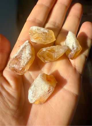 5 Cristais Citrino Naturais