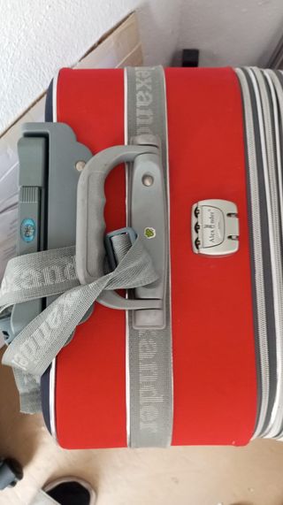 Maleta viaje Alexander Milano azul-roja