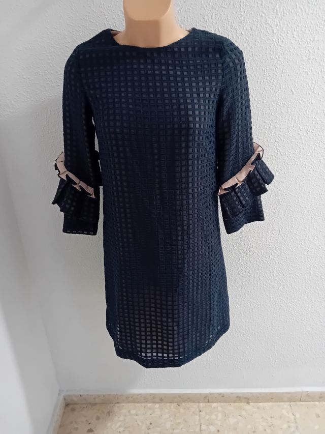 Vestido negro tejido