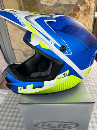 Casco HJC Cross L Azul-Verde