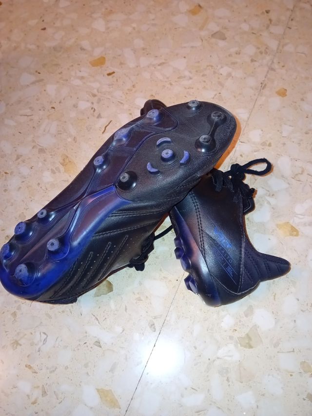 Zapatillas fútbol niño - negras