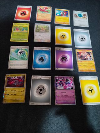 16 cartas Pokémon inglés