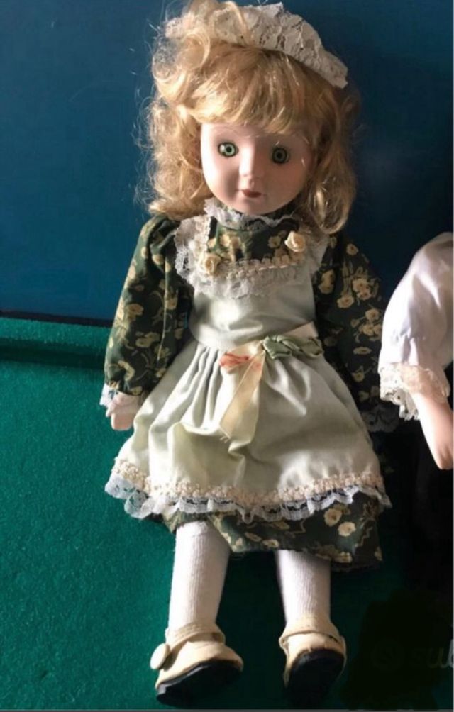 3 Bambole Porcellana Vintage