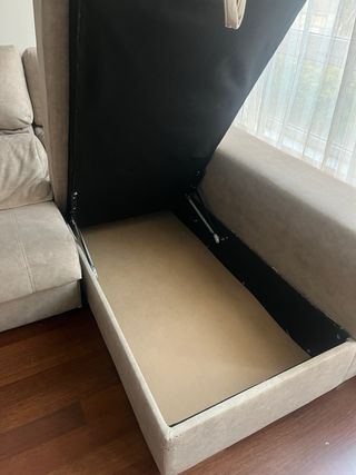 Sofá chaise longue beige 2 relax